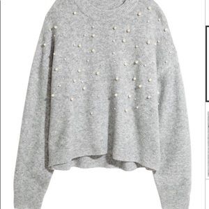 Pearl embellished sweater
